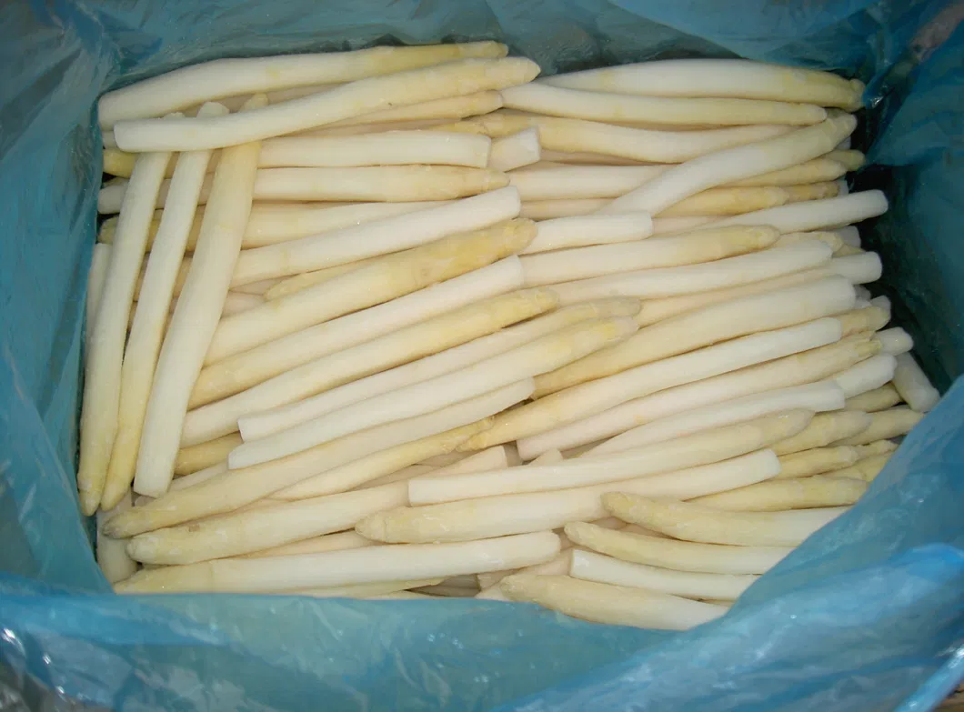 HACCP Brc Kosher Halal Seasonal China IQF Frozen White and Green Asparagus