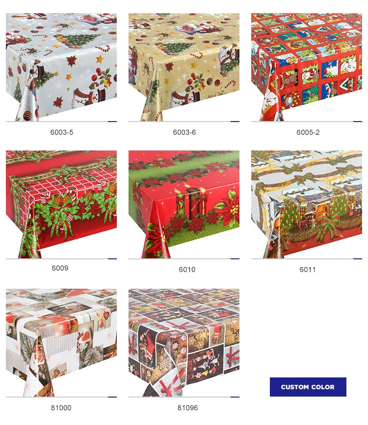 Wholesale Cheap Restaurant Nonwoven Seasonal Christmas Nonwoven Table Cloth