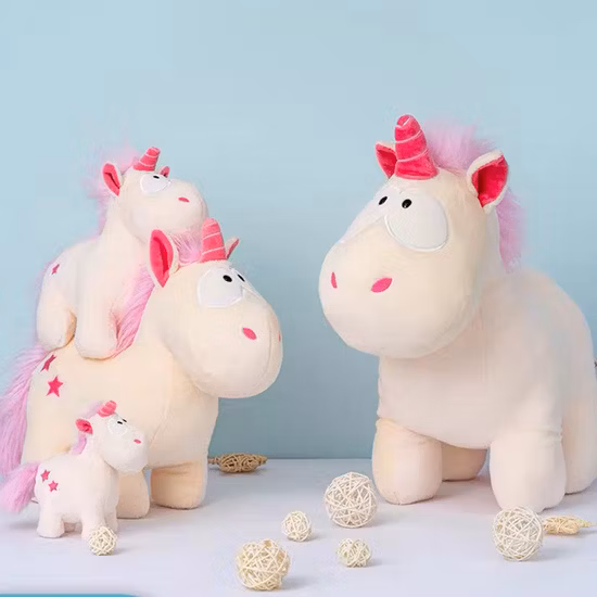 Heißer Verkauf Großhandel Custom Baby Spielzeug Hohe Qualität Direkt Fabrik Mädchen Schöne Rosa Puppe Baby Maskottchen Plüsch Stofftier Nette Riesen Plüsch Tier Einhorn Spielzeug