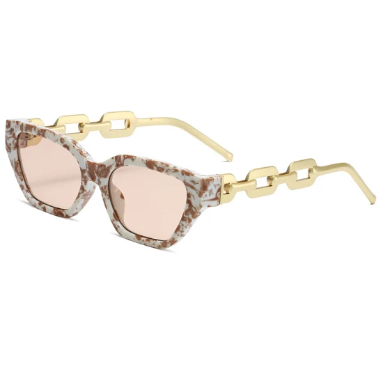 Großhandel maßgeschneiderte UV400 Retro-Mode-Sonnenbrillen für Frauen